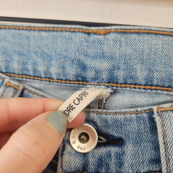 Rag & Bone Dre Capri Light Wash Skinny Jeans Denim Crop Women's 24 - Picture 7 of 12